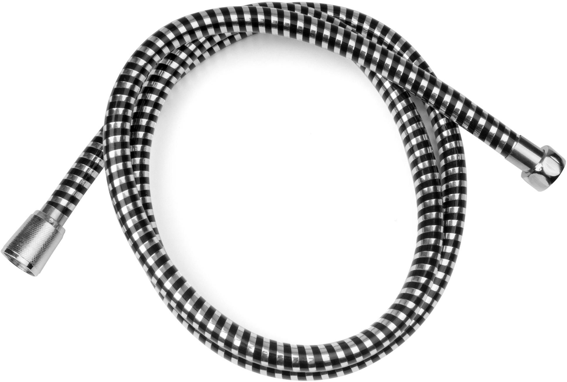 VIKING hadica sprchová, PVC, 150 cm, rotačná, čierno/strieborná, 630229