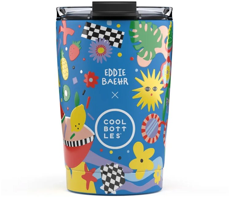 Cool Bottles Nerezový termohrnček Eddie Baehr – Sunshine Fiesta 330 ml