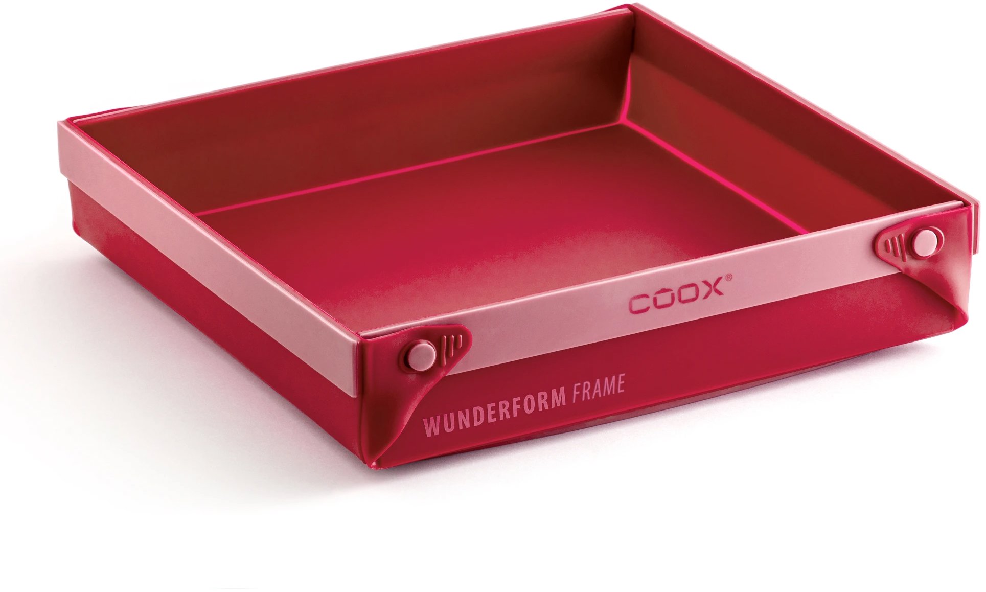 COOX Rozkládací silikonová forma Wunderform Frame MQ, červená