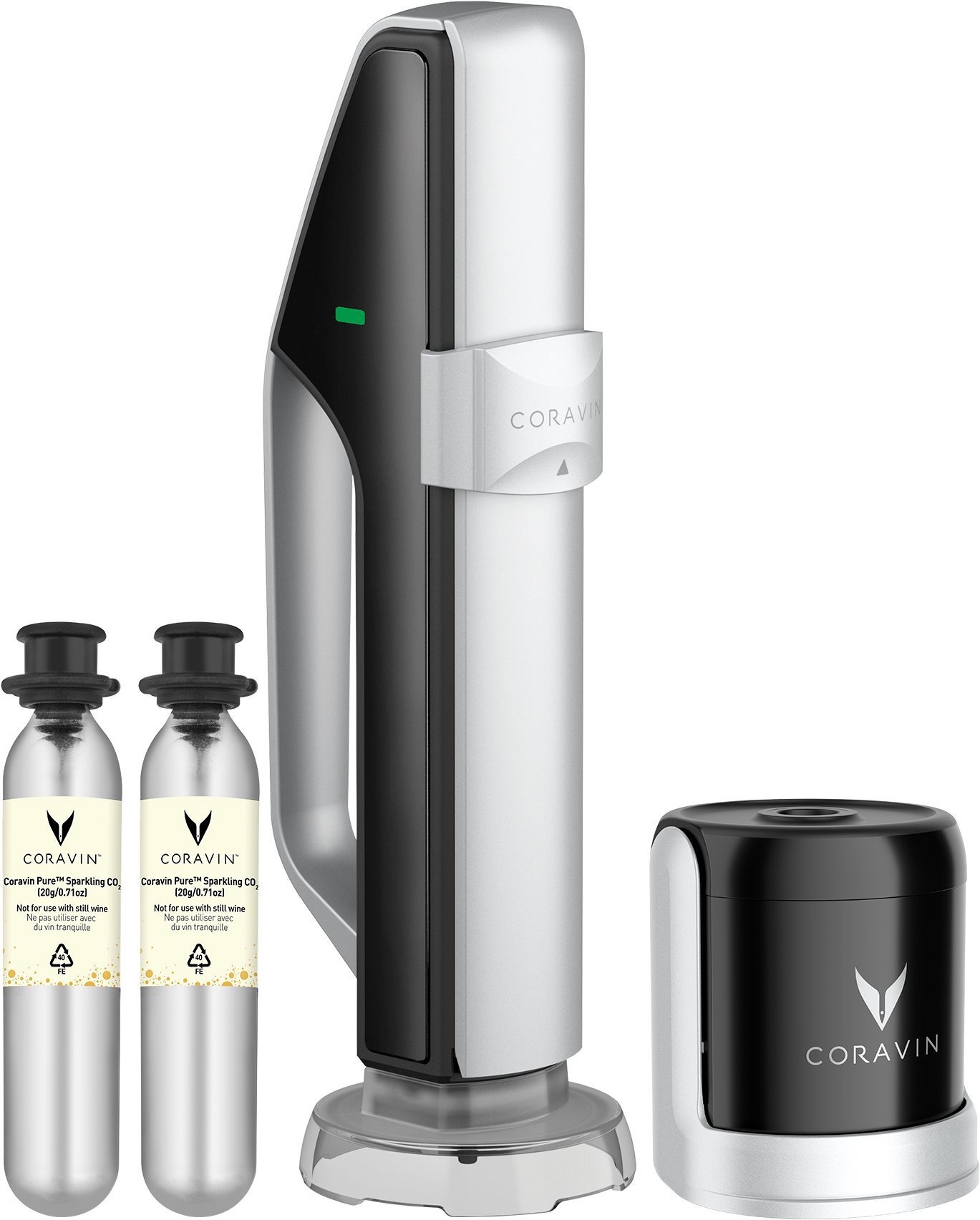 Coravin® Sparkling Systém na uchovanie šumivého vína – Black/Silver