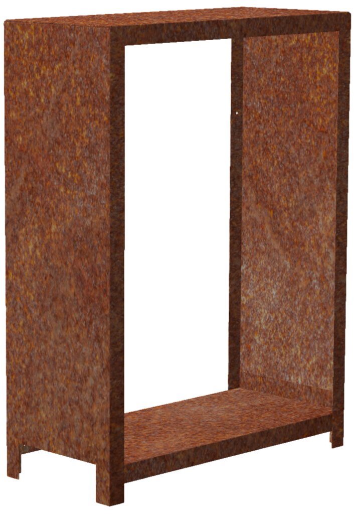 Corgarden Stora Záhradná dreváreň 120 × 80 × 40 cm, corten