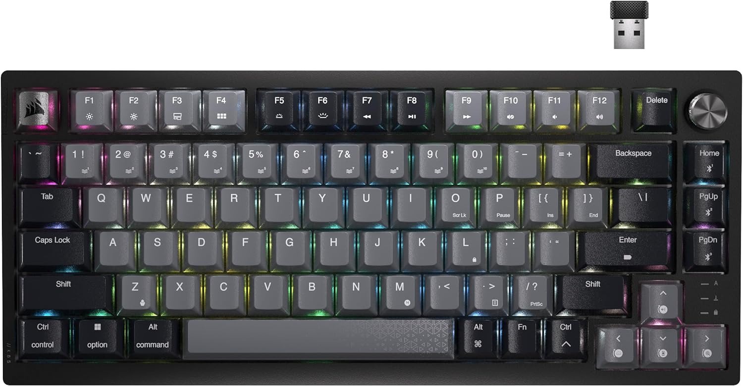 Corsair K65 PLUS WIRELESS RGB Black/Gray – US