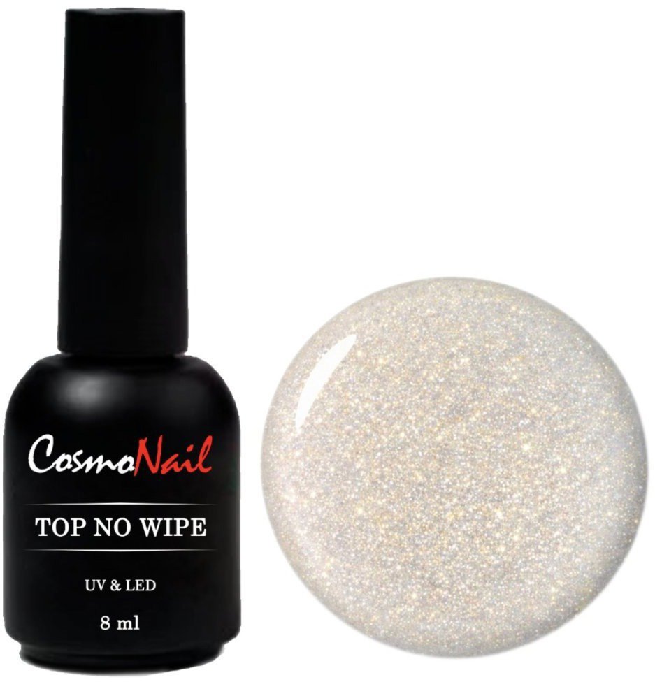CosmoNail Top coat Shimmer 001, 8 ml