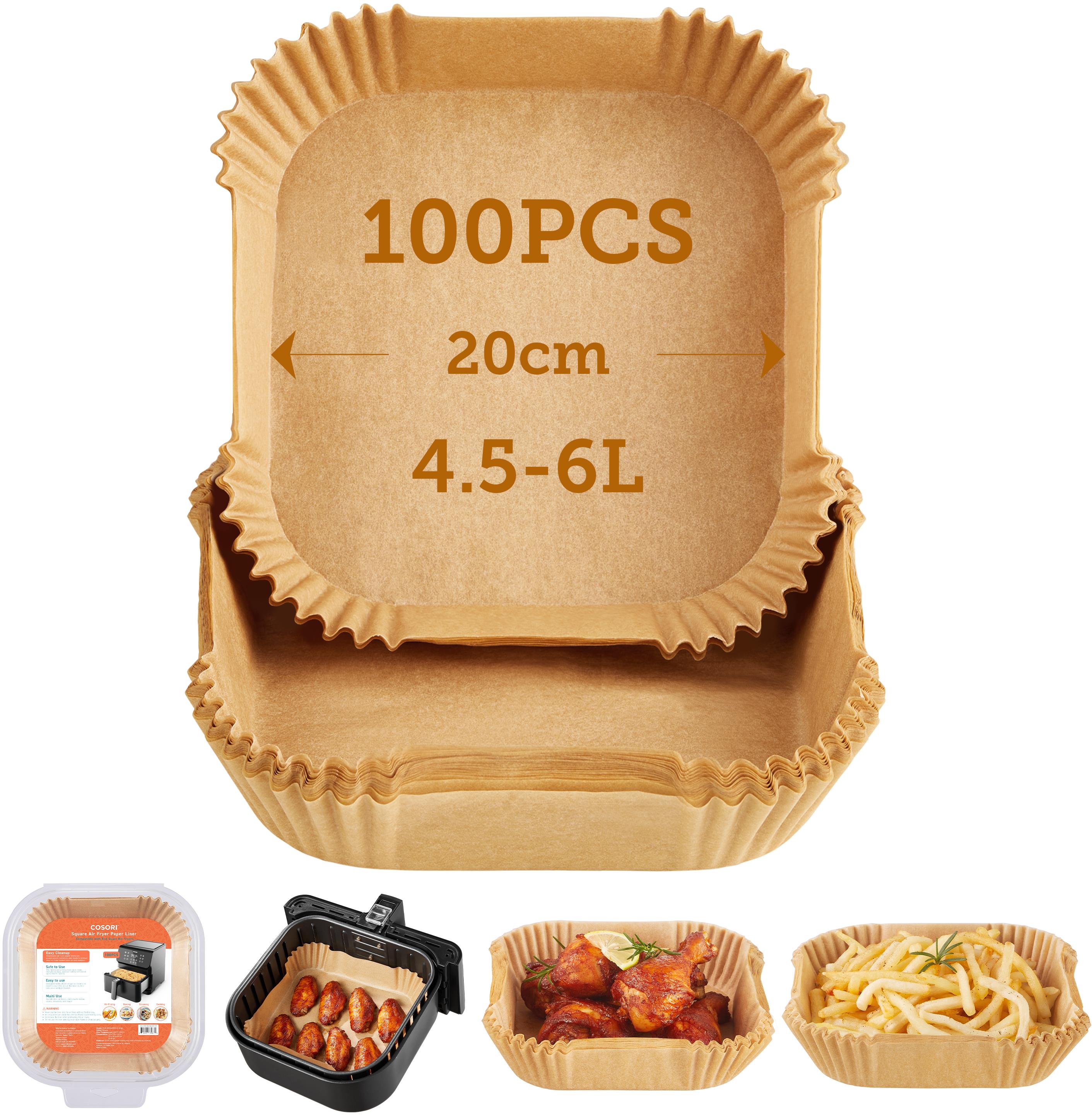 Cosori Papierové formy do teplo-vzdušnej fritézy 100 ks