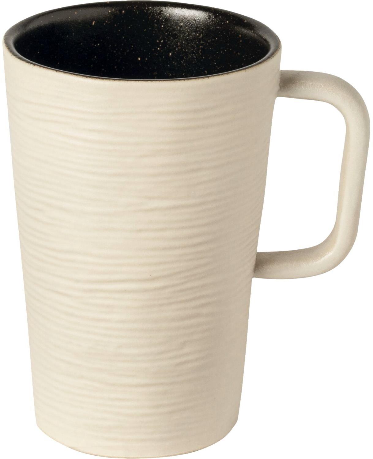 Costa Nova Hrnček Notos 280 ml, s uchom, pieskový/čierny vnútri