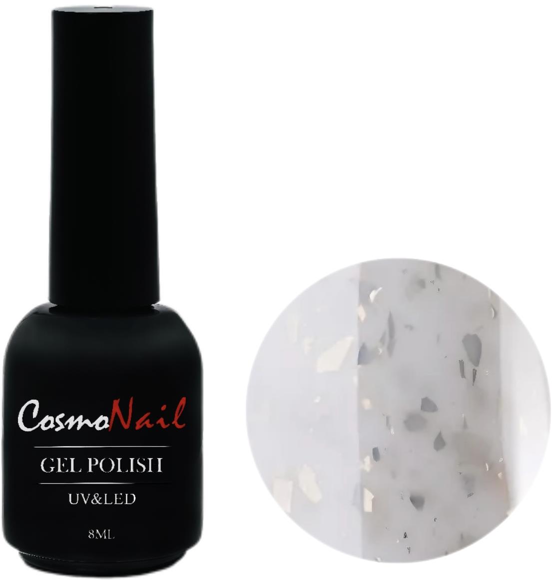 Cosmonail gél polish Milky flakes 04, 8 ml