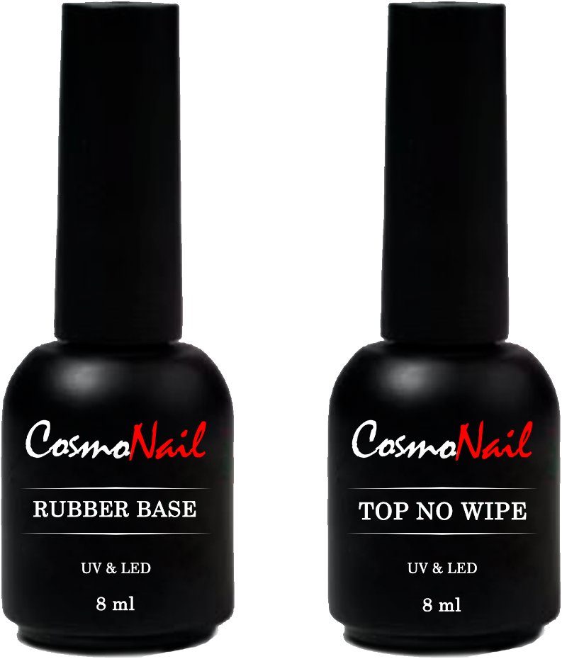 COSMONAIL Set rubber base + top no wipe