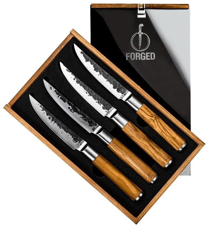 FORGED Olive Sada steakových nožů, 115 mm, 4 ks