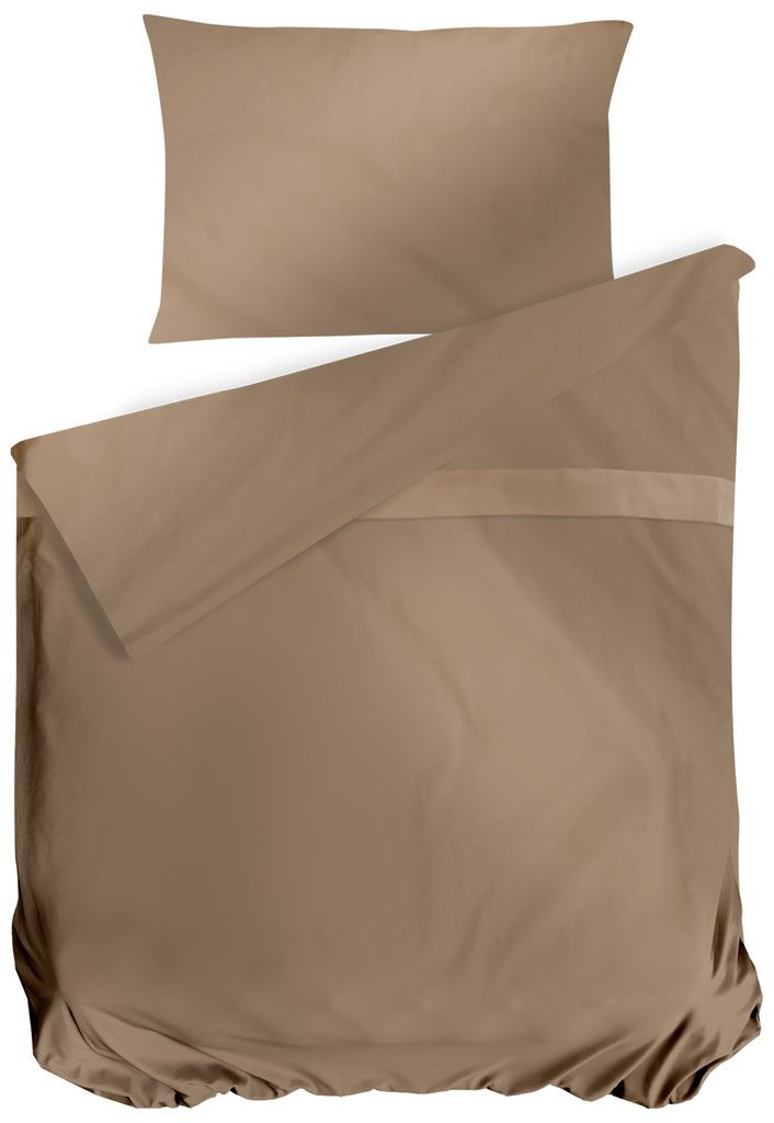Cottonbox Cotonbox saténové obliečky Satin Beige 140 × 200/70 × 90 cm