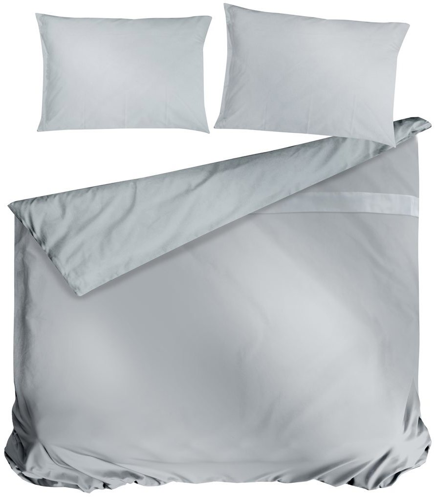 Cottonbox Cotonbox saténové obliečky Satin Grey 220 × 200/2 × 70 × 90 cm