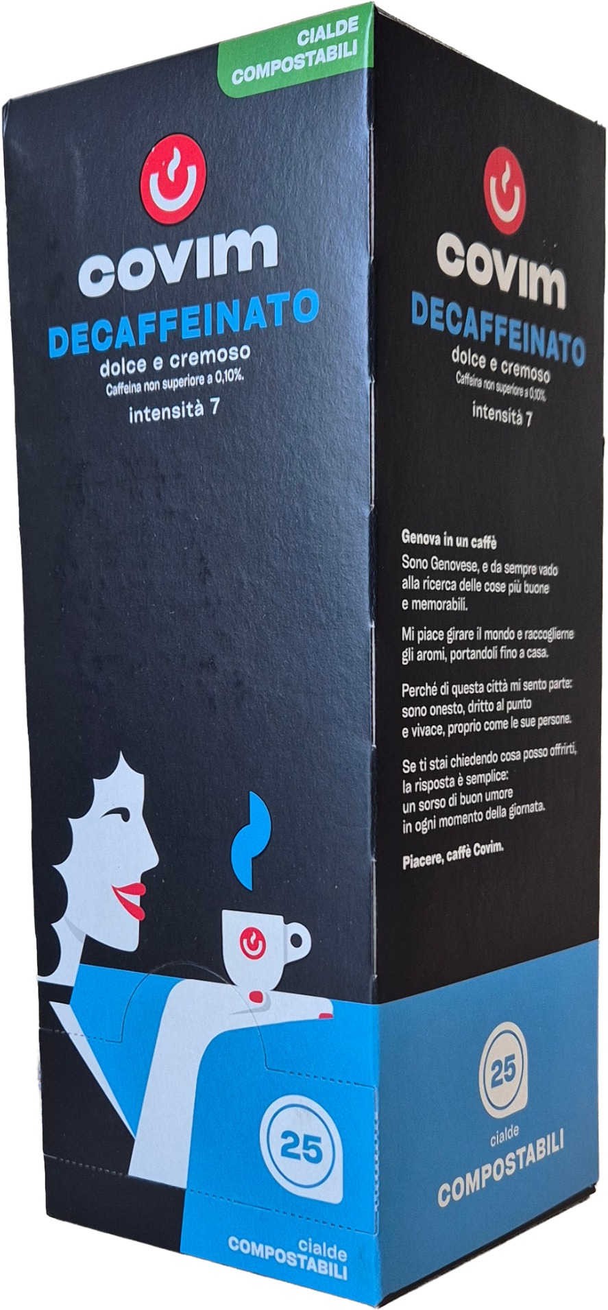 Covim Decaffeinato, ESE pody, 25 porcií