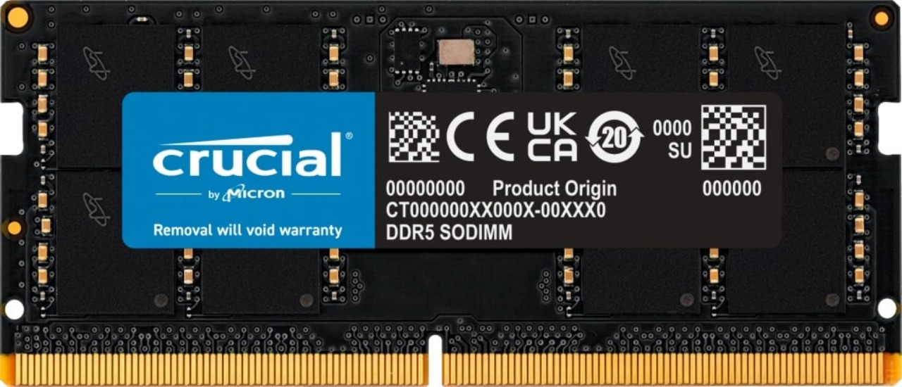 Crucial SO-DIMM 32 GB DDR5 4800 MHz CL40