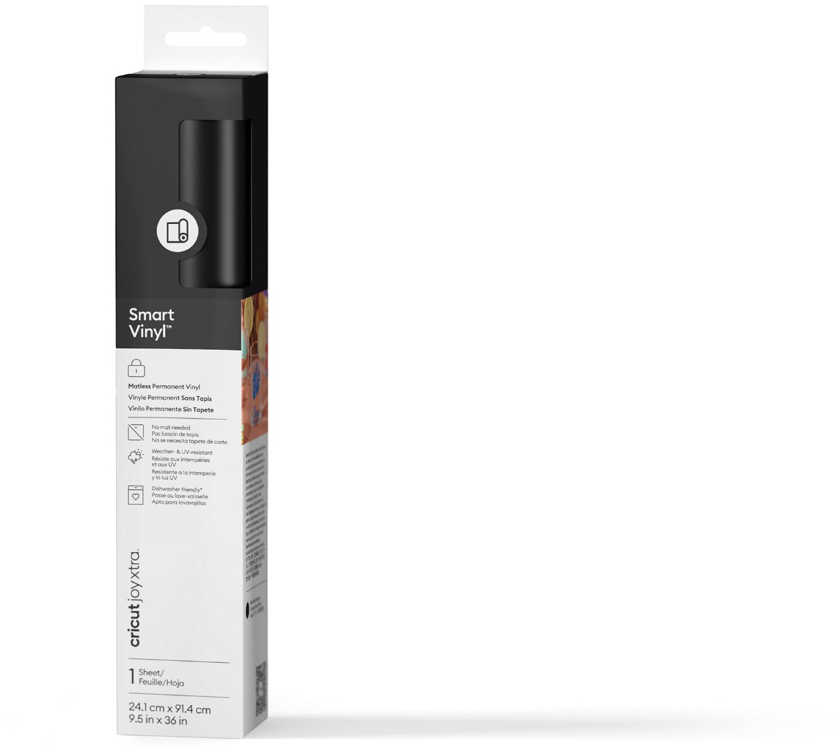 Cricut Smart Vinyl Permanent Joy Xtra 24,1 × 91,5 cm 1 sheet (Black)