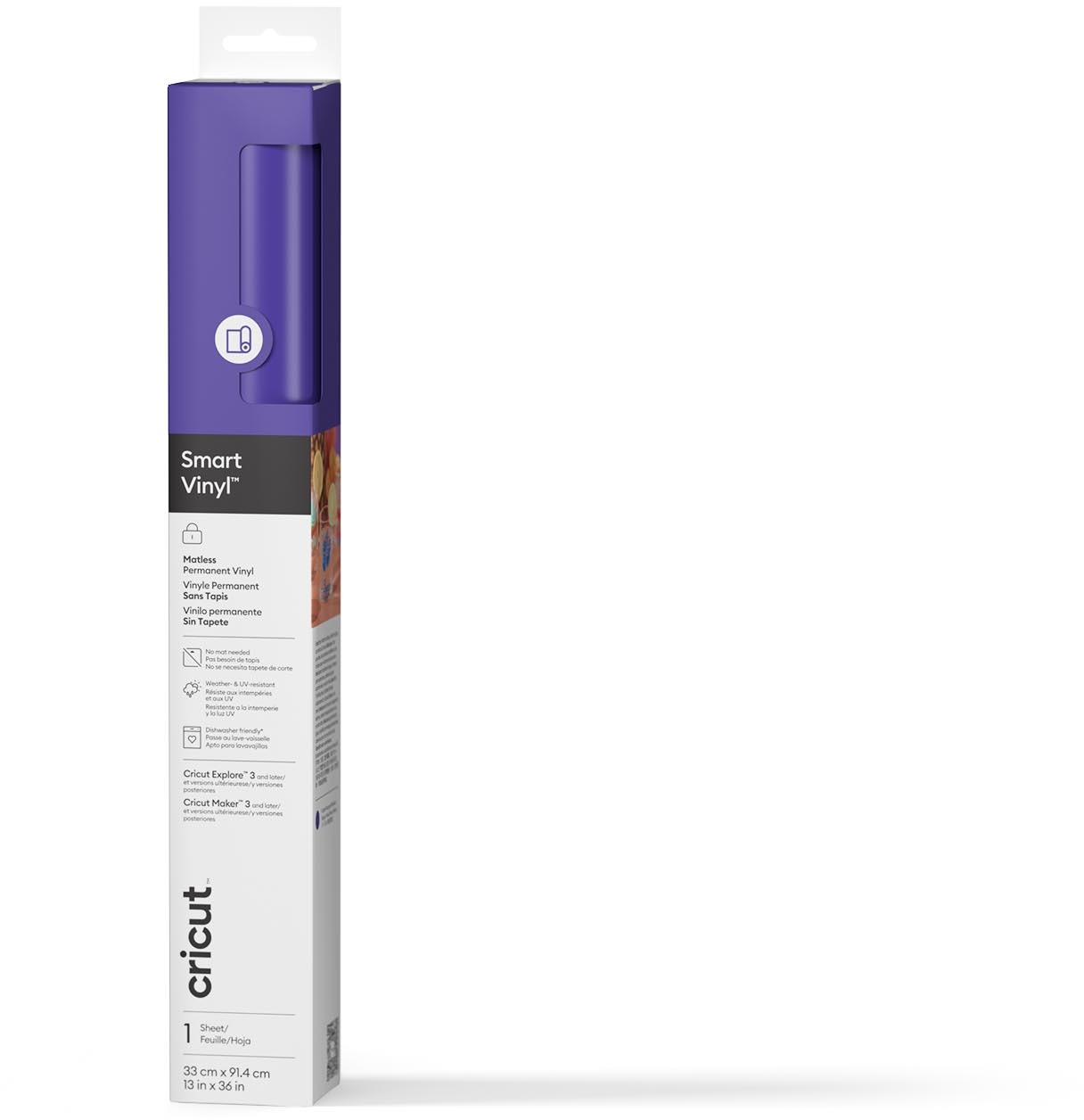 Cricut Smart Vinyl Permanent 33 × 91 cm 1 sheet (Purple)