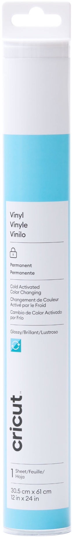Cricut color change Vinyl COLD Permanent 30 × 60 cm (Blue)