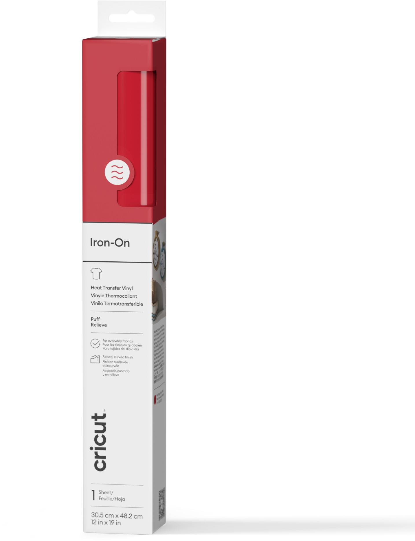 Cricut Puff Iron-On RED (30 × 48 cm)