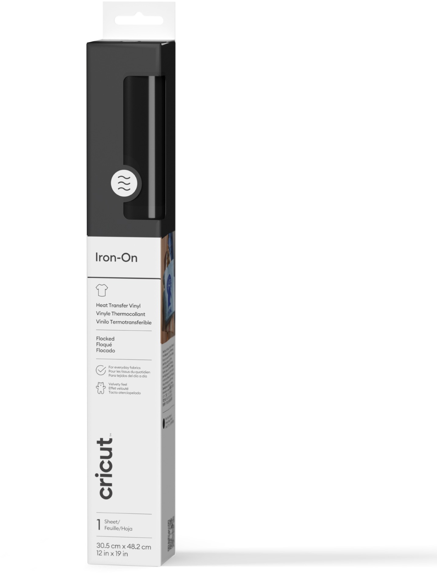 Cricut Flock Iron-On BLACK (30 × 48 cm)