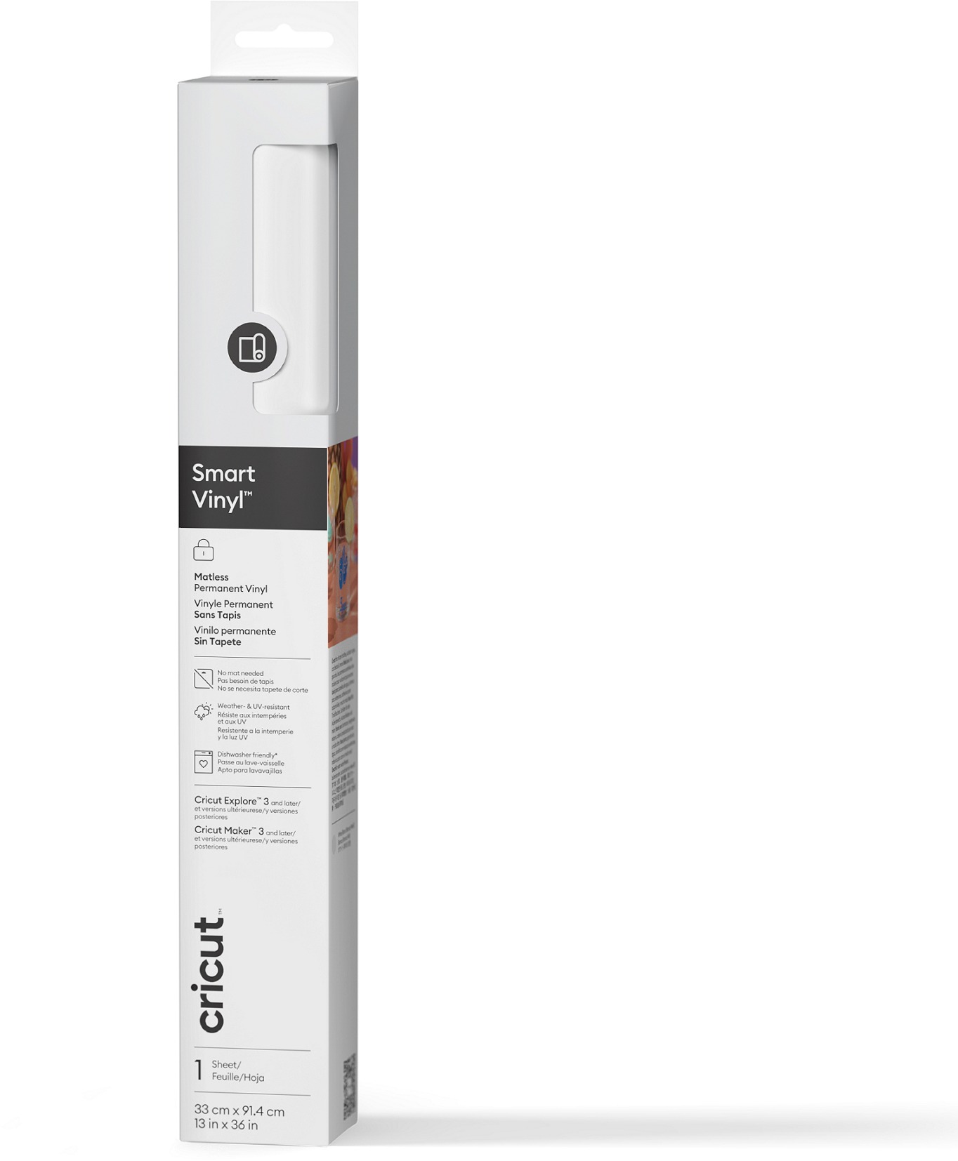 Cricut Smart Vinyl Permanent 33 × 91 cm 1 sheet (White)