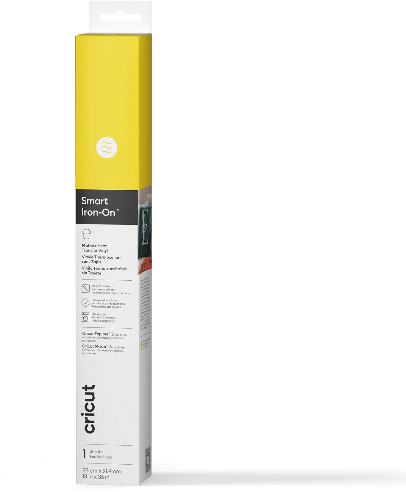 Cricut Smart Iron-On 33 × 91 cm (Yellow)