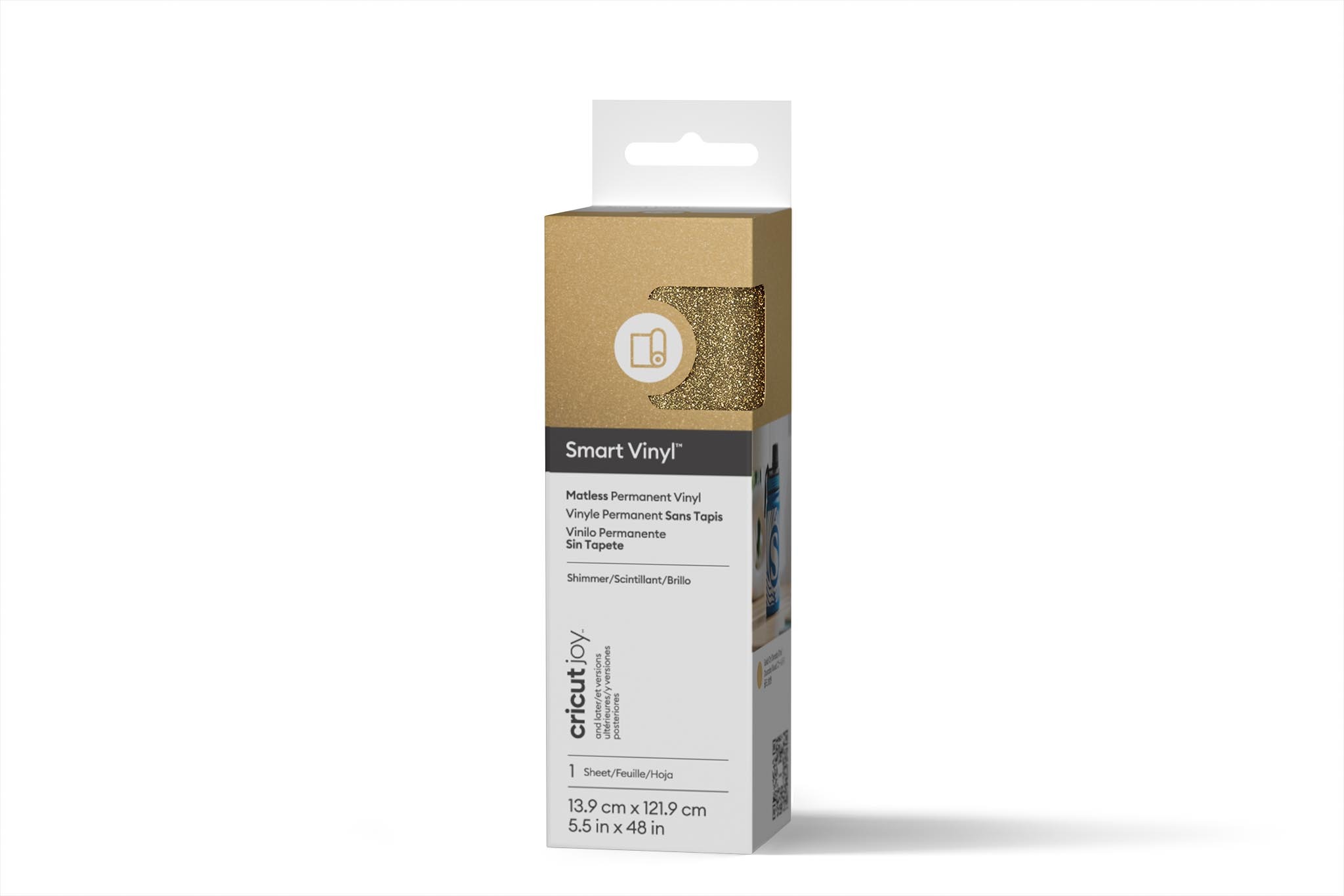 Cricut Smart Vinyl Permanent Joy 14 × 122 cm 1 sheet (Shimmer Gold)
