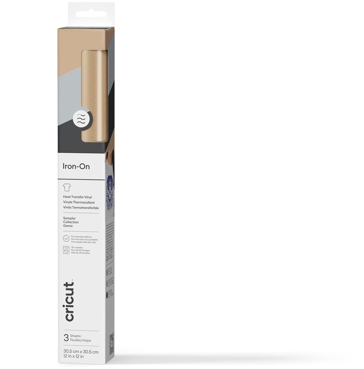 Cricut Everyday Iron-On 30 × 30 cm 3-sheet Sampler (Classics)