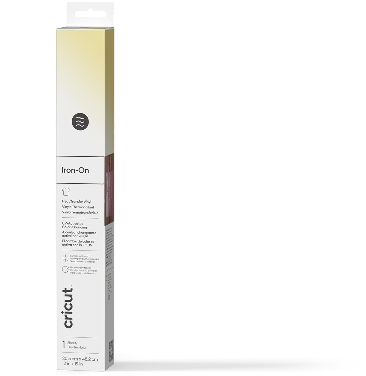Cricut Iron-On UV farba 30 × 48 cm (Pastel Yellow)