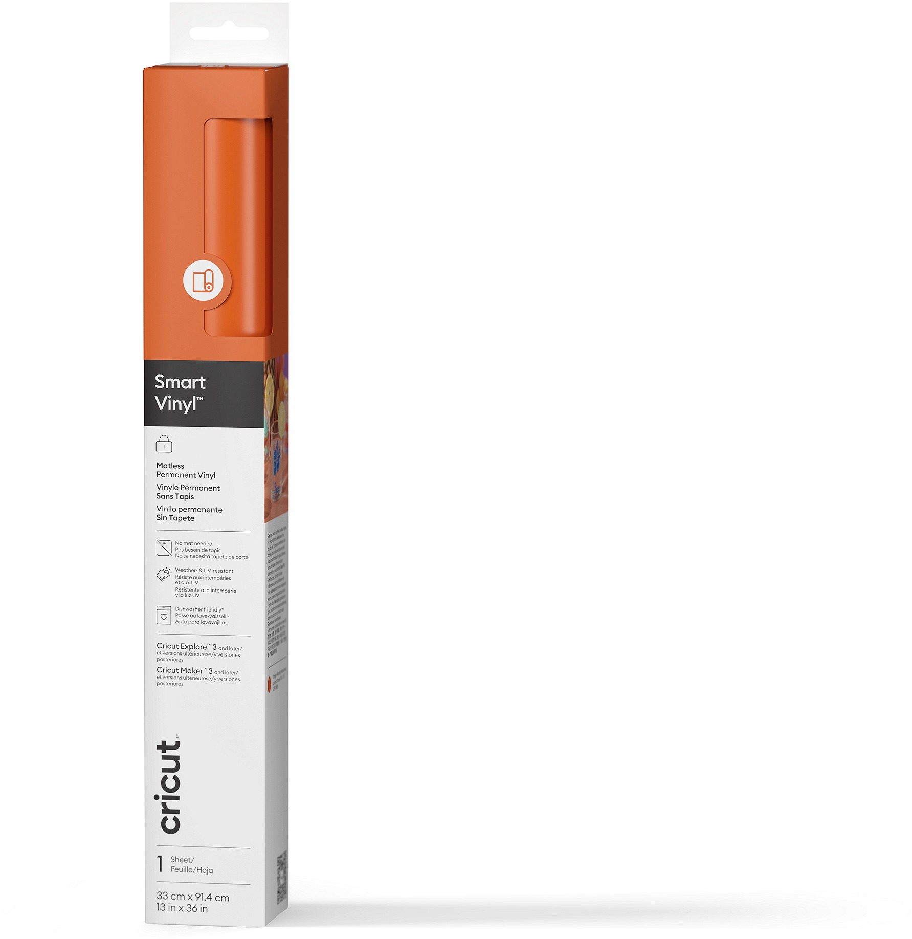 Cricut Smart Vinyl Permanent 33 × 91 cm 1 sheet (Orange)