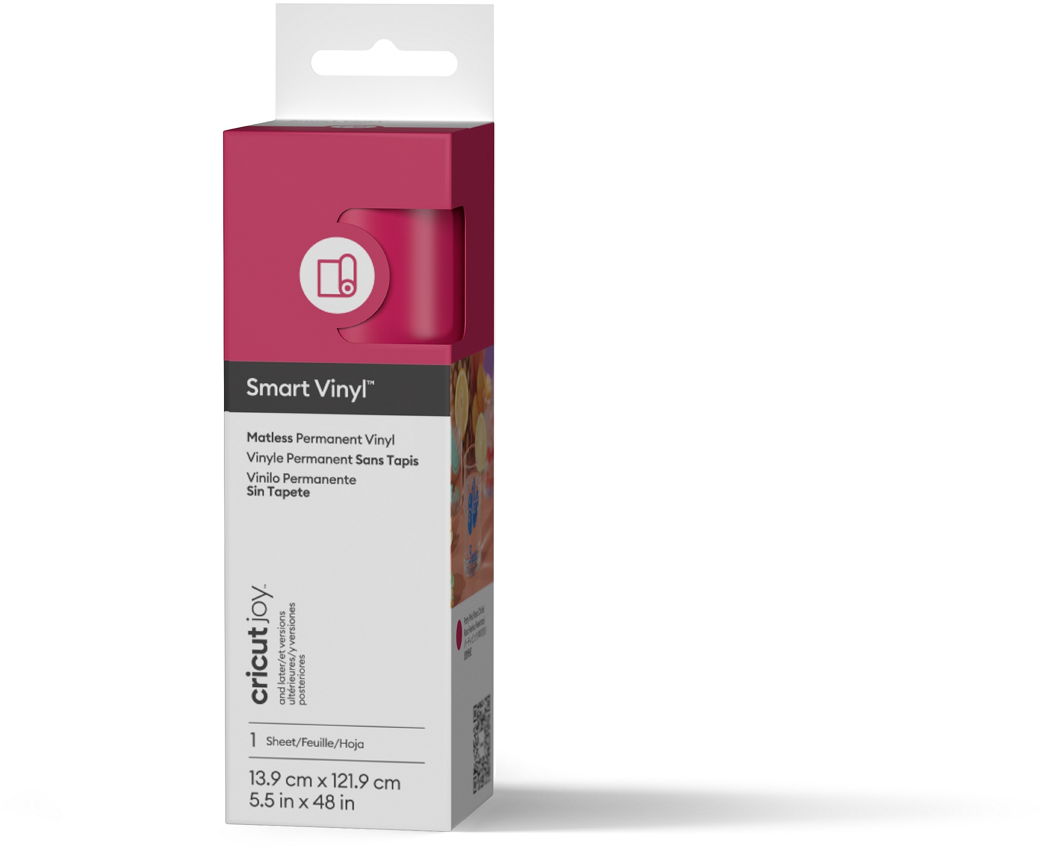 Cricut Smart Vinyl Permanent Joy 14 x 122 cm 1 sheet (Mat Party Pink)