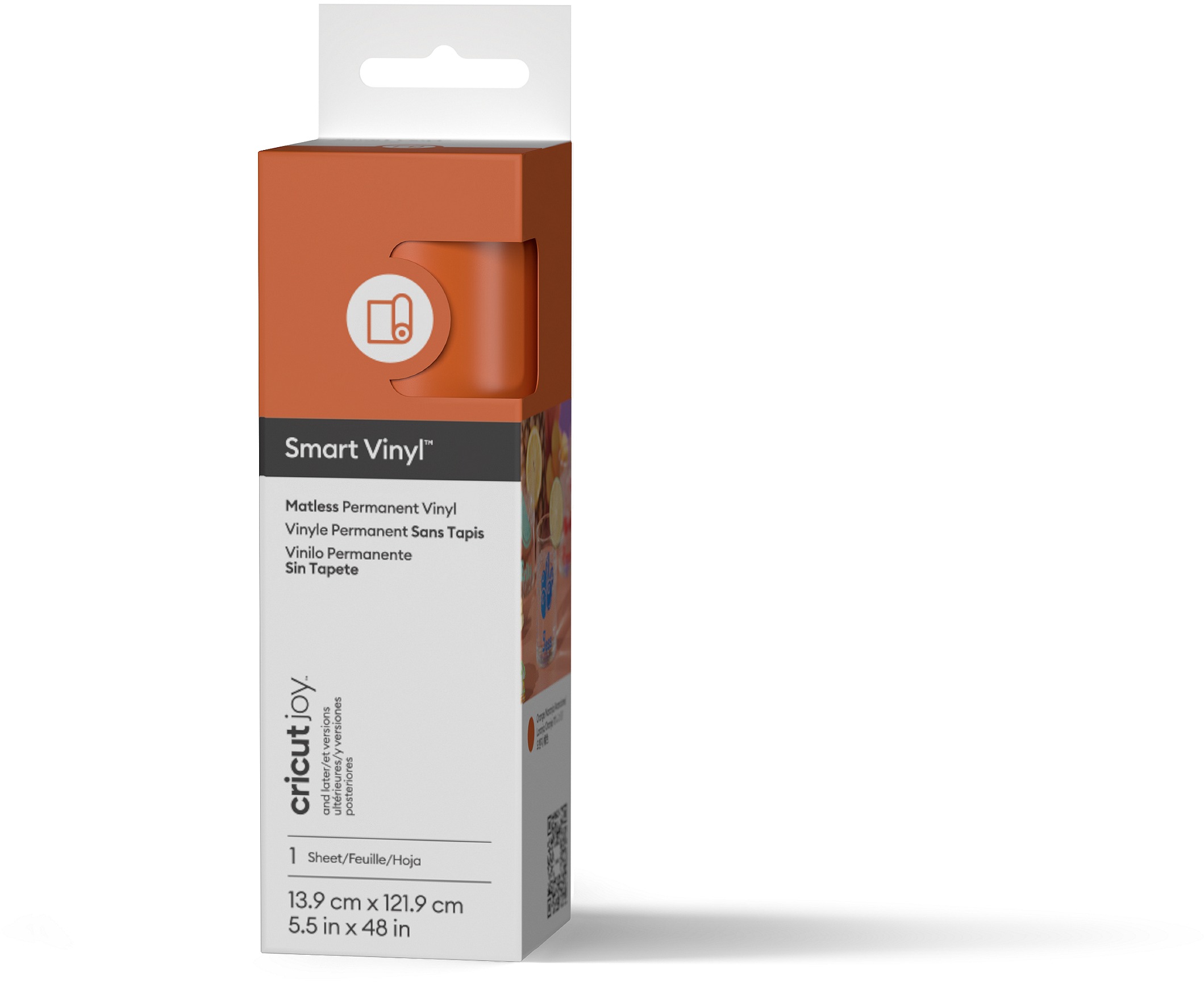 Cricut Smart Vinyl Permanent Joy 14 × 122 cm 1 sheet (Mat Orange)