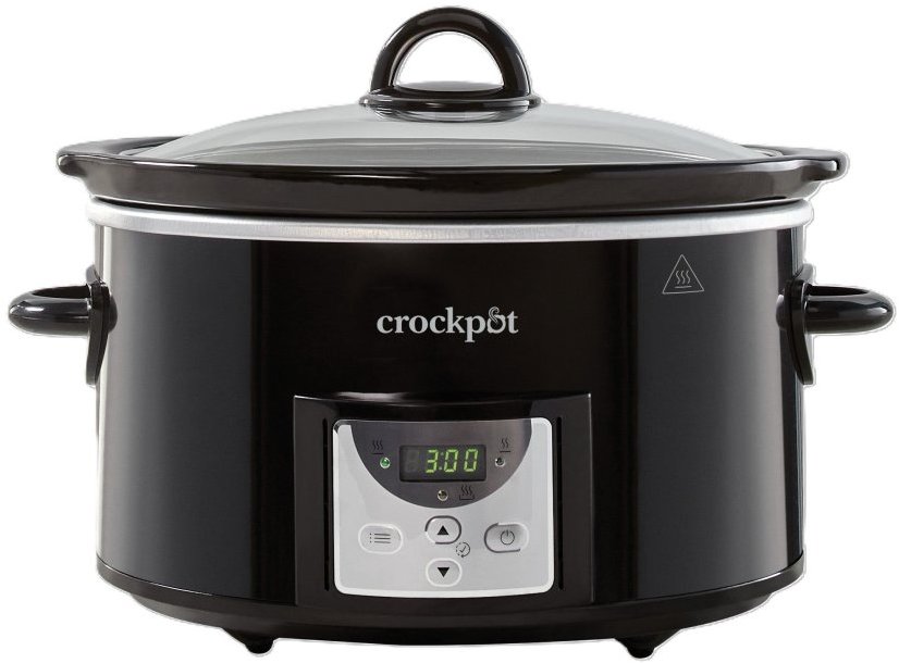 CrockPot Pomalý hrniec s časovačom 3,5 l, čierny