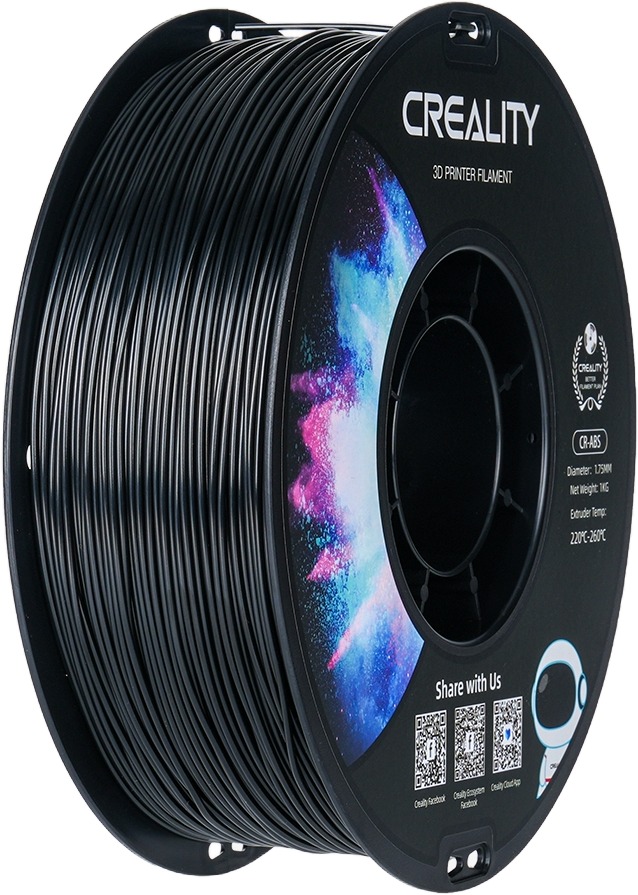 Creality 1,75 mm ABS black neutral tray 1 kg Čierny