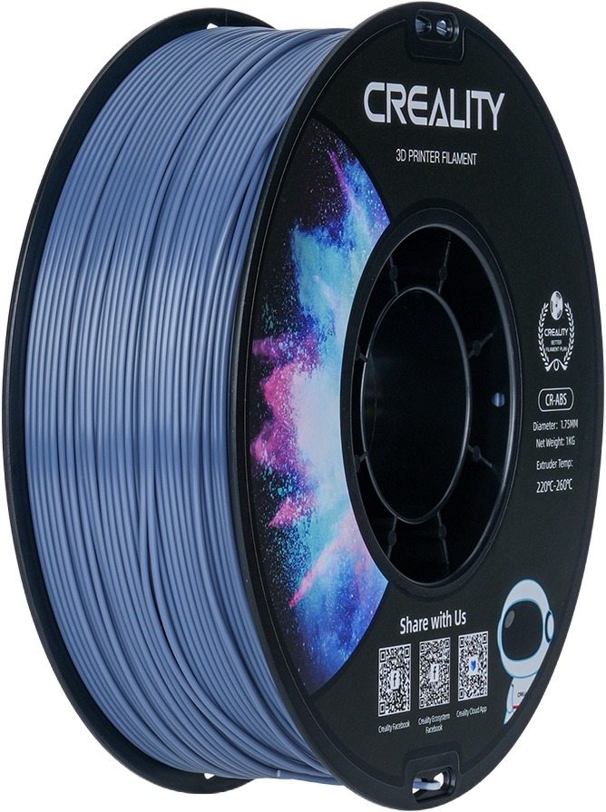 Creality 1,75 mm ABS black neutral tray 1 kg Sivý