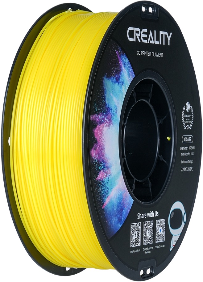Creality 1,75 mm ABS black neutral tray 1 kg Žltý