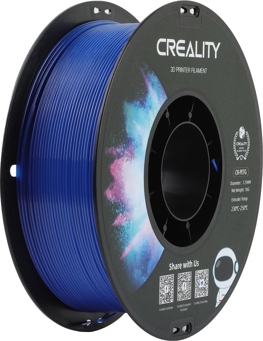 Creality 1,75 mm PETG black neutral tray 1 kg Modrý