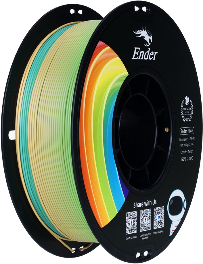 Creality 1,75 mm PLA black neutral tray 1 kg gradient