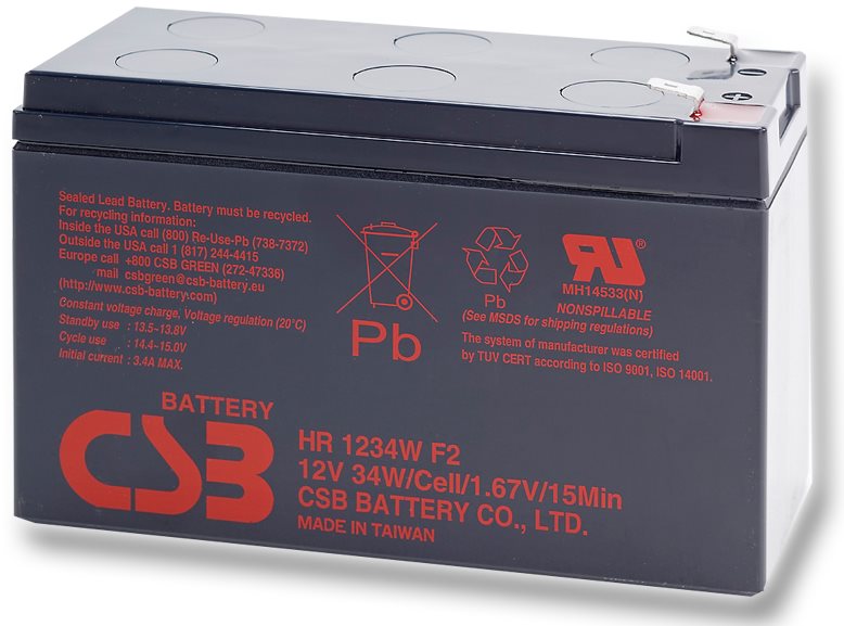 CSB HR1234W F2, 12 V, 9 Ah