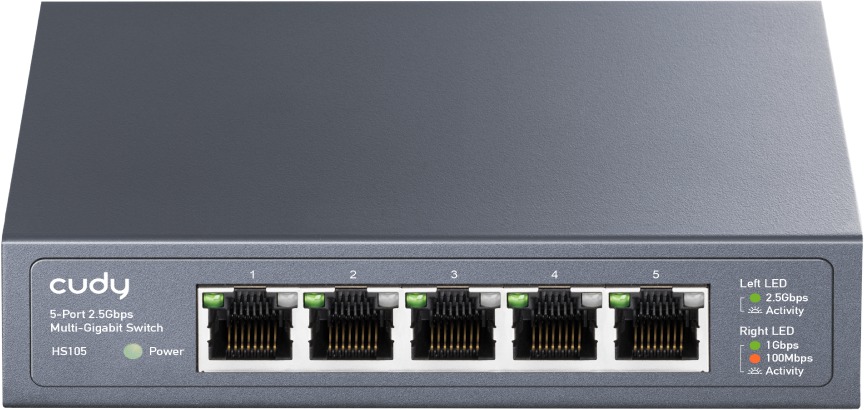 CUDY 5-Port 2.5G Unmanaged Switch