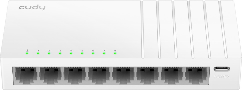 CUDY 8-Port Gigabit Desktop Switch with USB C