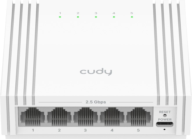 CUDY 5-Port 2.5G Easy-Managed Switch with USB-C Power Input