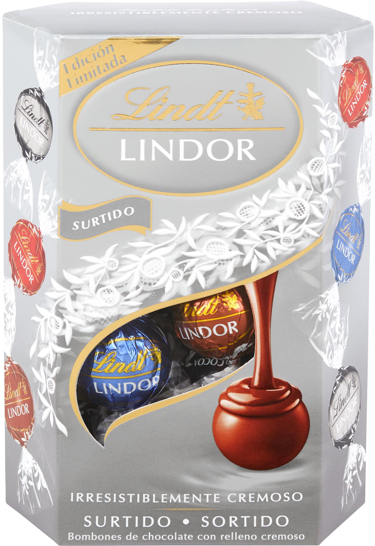 LINDT Lindor Pralinky Zmes Strieborný Mix 200 g