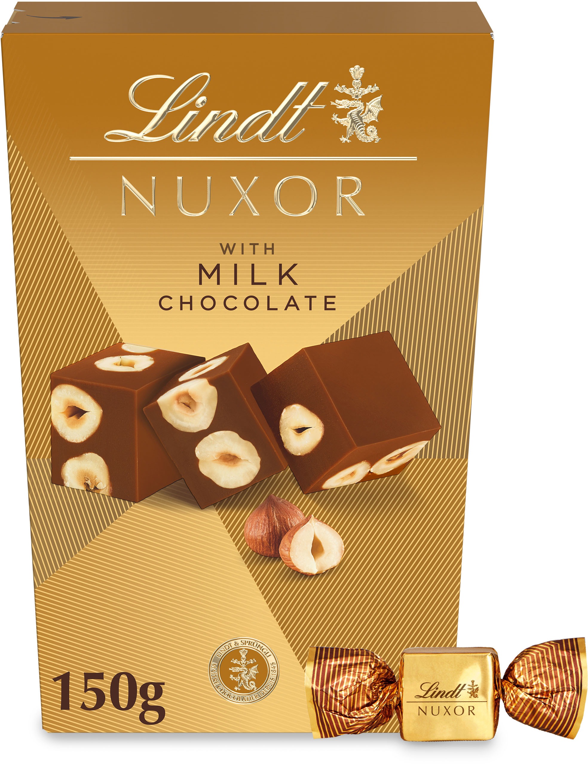 LINDT Nuxor Bonboniéra Mliečna Čokoláda 150 g