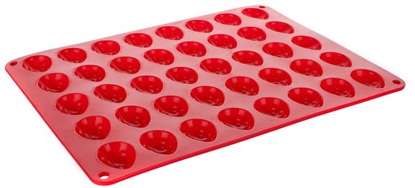 Forma na orechy silikónová CULINARIA 34 × 26 × 1,4 cm, červená