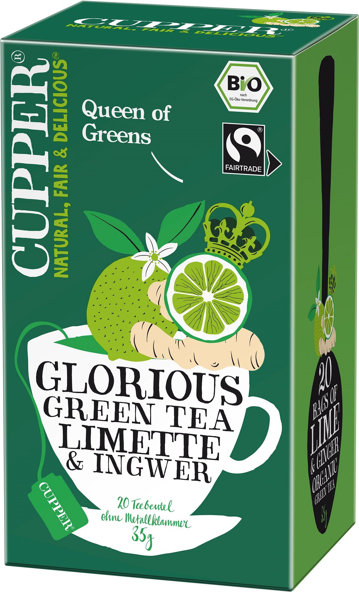 Cupper BIO Glorious Green Tea 20× 1,75 g
