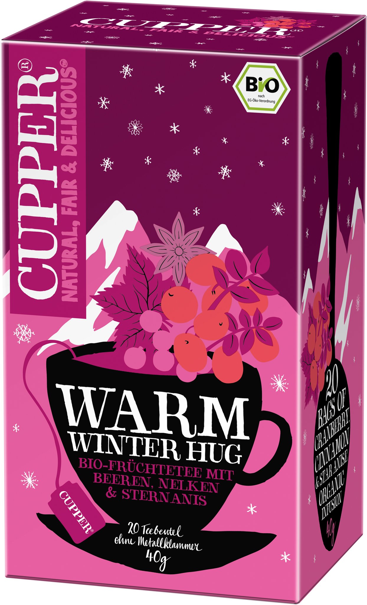 Cupper BIO Warm Winter Hug 20× 2 g