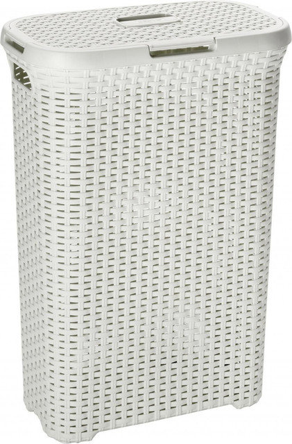 Curver Kôš na špinavú bielizeň, 40 l, krémový RATTAN