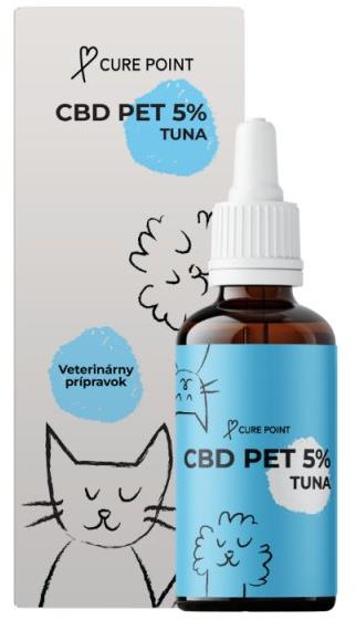 Cure Point CBD PET 5 % Olej pre psov Tuna 10 ml