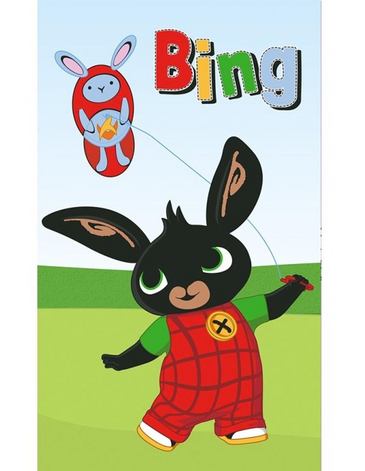 Carbotex Detský uterák Zajačik Bing Púšťanie šarkana, 30 × 50 cm