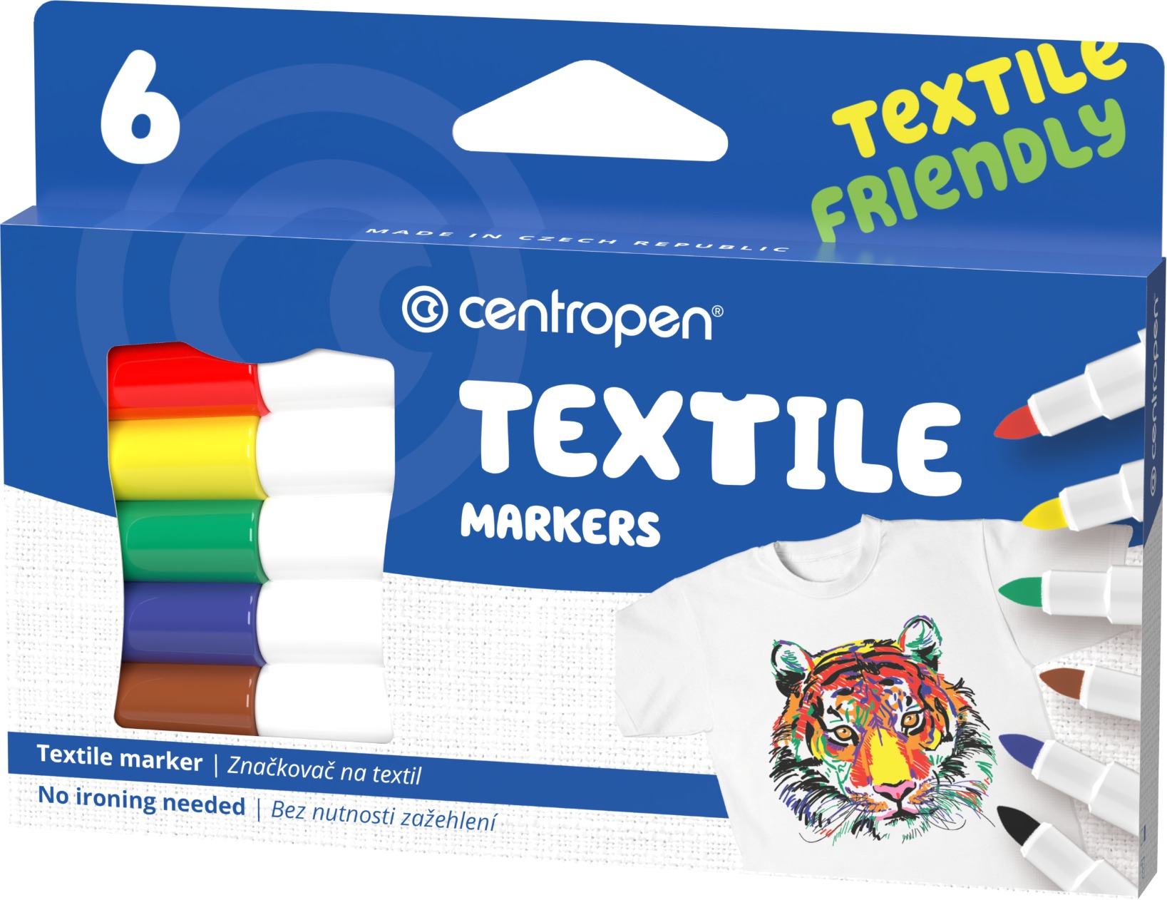 Centropen značkovač 2739/6 na textil v krab.