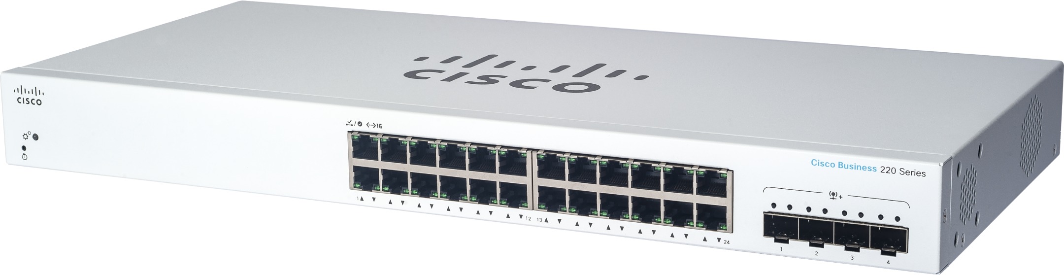 CISCO CBS220 Smart 24-port GE, 4× 10 G SFP+
