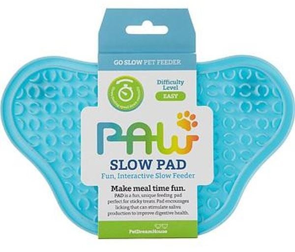 PetDreamHouse Lízacia podložka Paw Lick modrá 23 cm